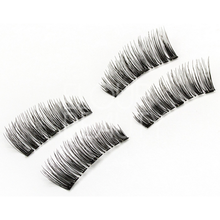 Best reusable 3 magnets false lashes with magentic boxes China EA103